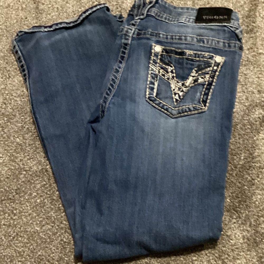 Vigoss Women's Boot Cut Jeans in Classic Blue